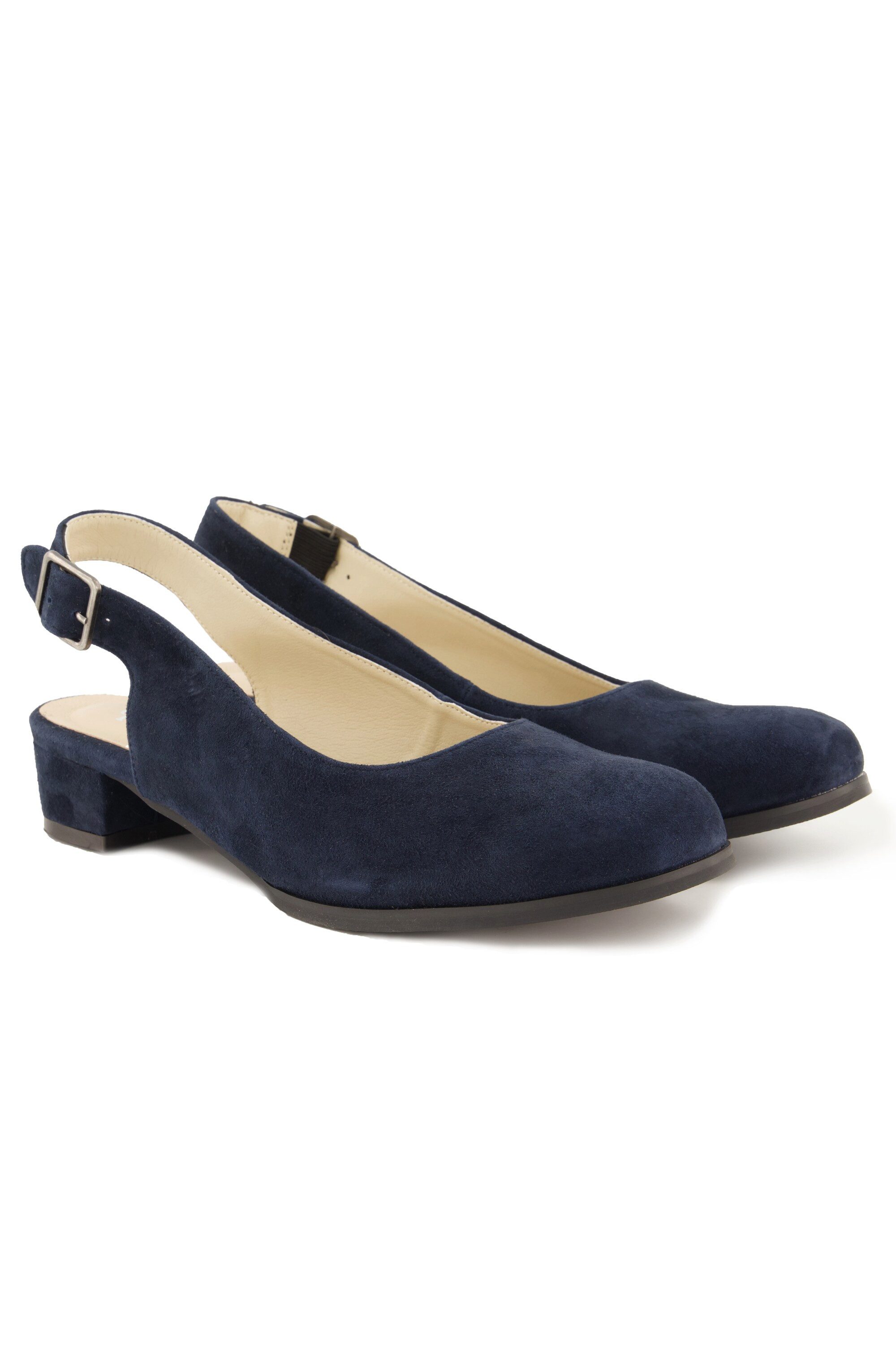 Ulla Popken Lederpumps Veloursleder Zierspange Weite günstig online kaufen