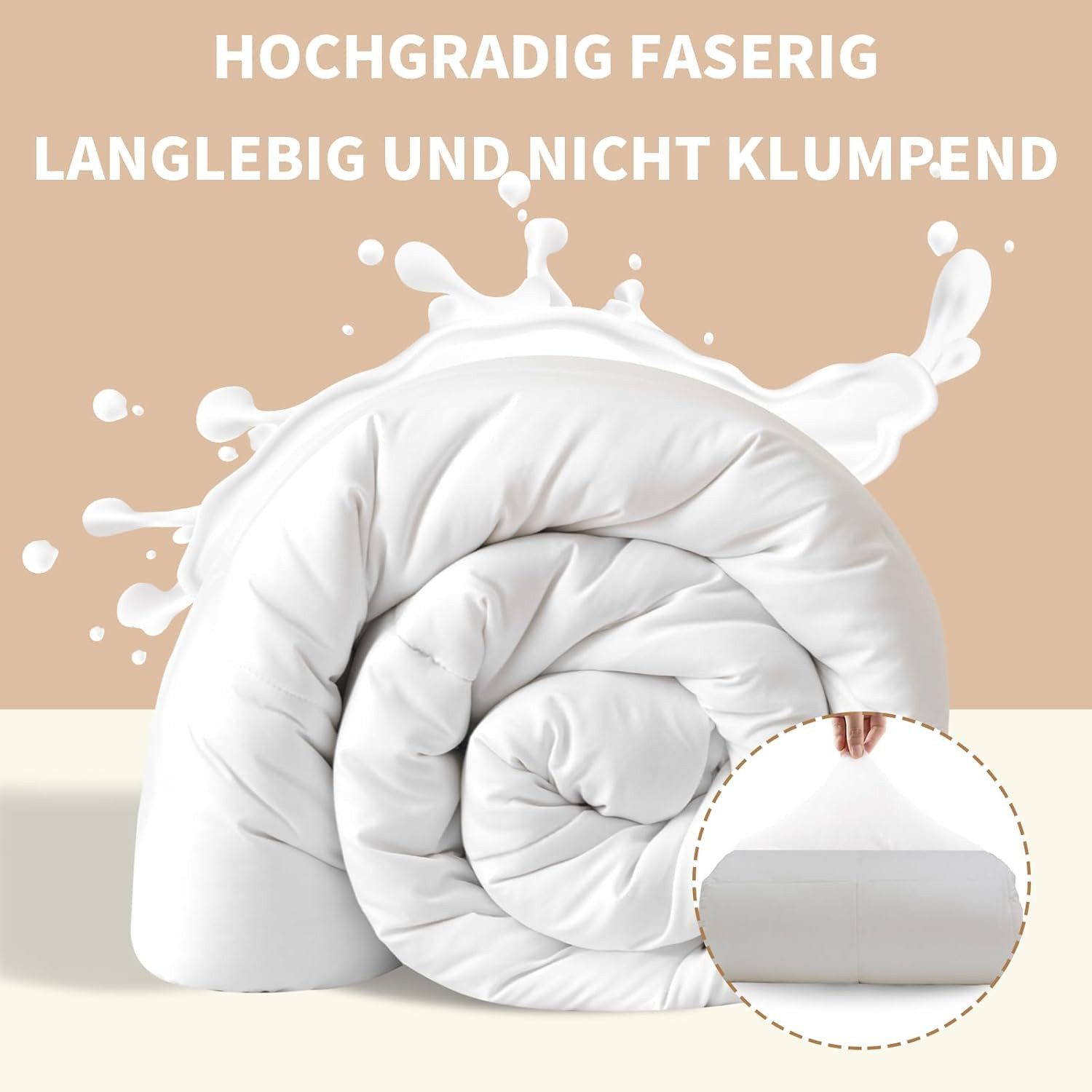 Good Nite Microfaserbettdecke Winter Bettdecke 460GSM Füllung Mikrofaser Decke, Füllung: Polyester, Bettdecke, 135x200, 200x200cm, für Winter, Entspannung – Bild 4 von 5