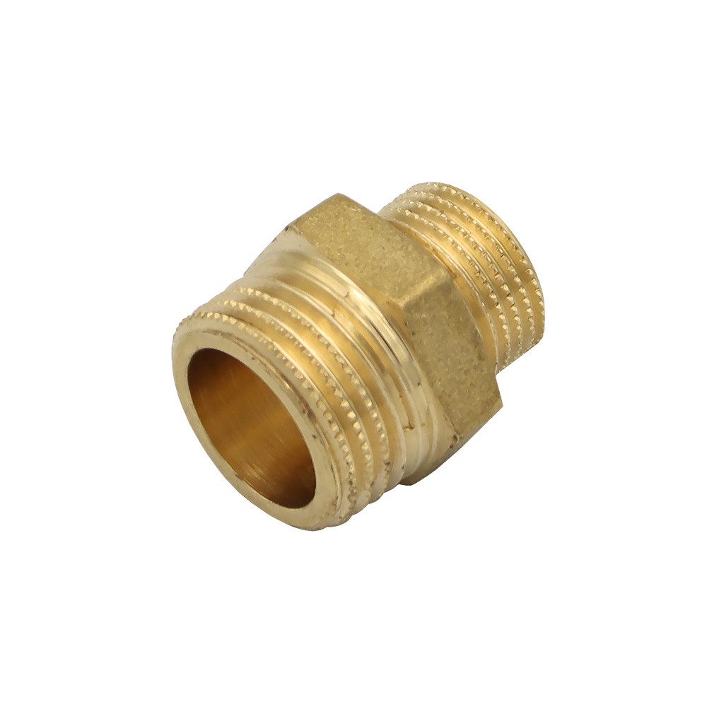 Gewindefitting Messing Reduziernippel 1/2" auf 3/8 Zoll Übergangsnippel Reduzierung