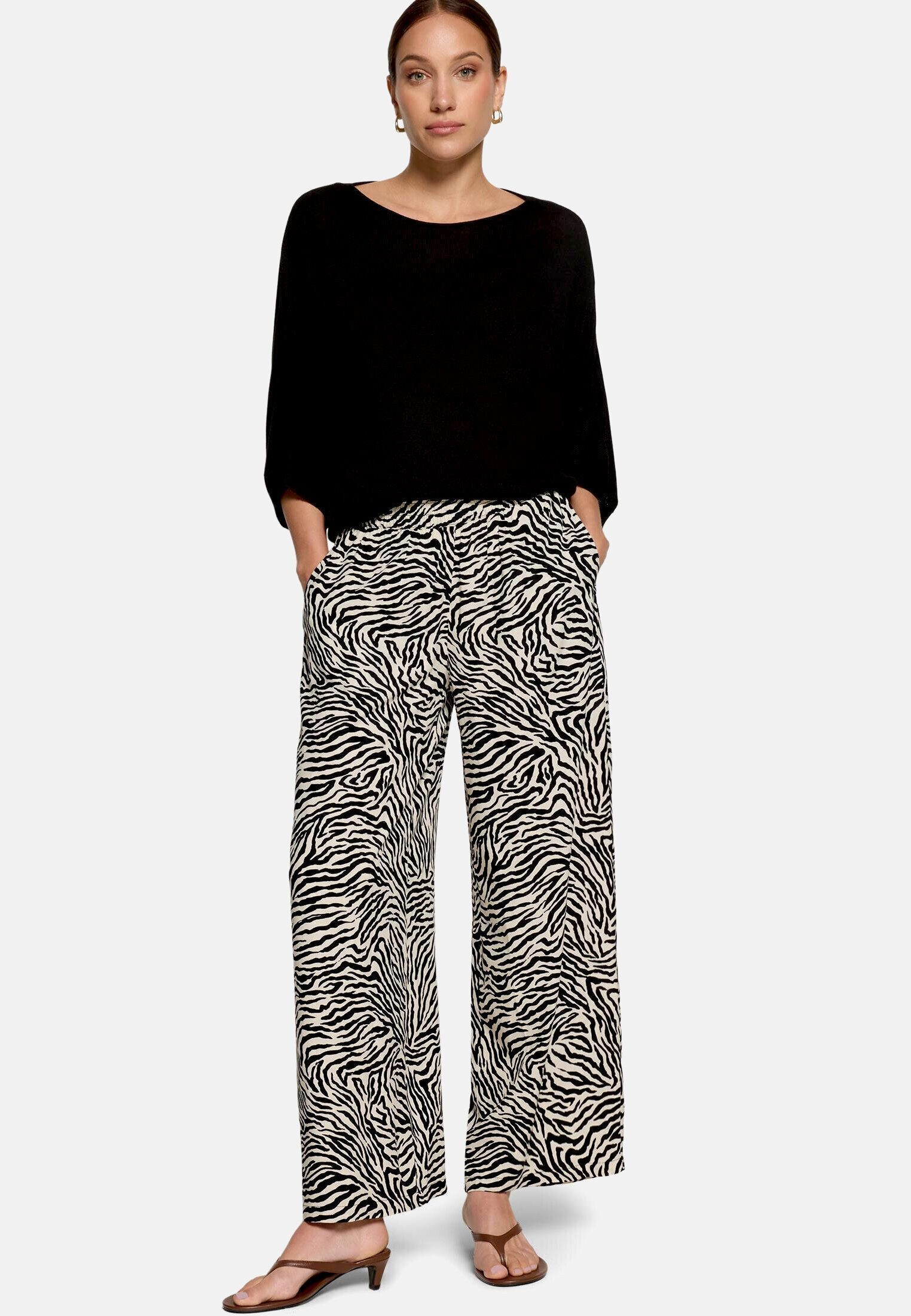Zero Schlupfhose Damen mit weitem Bein Material