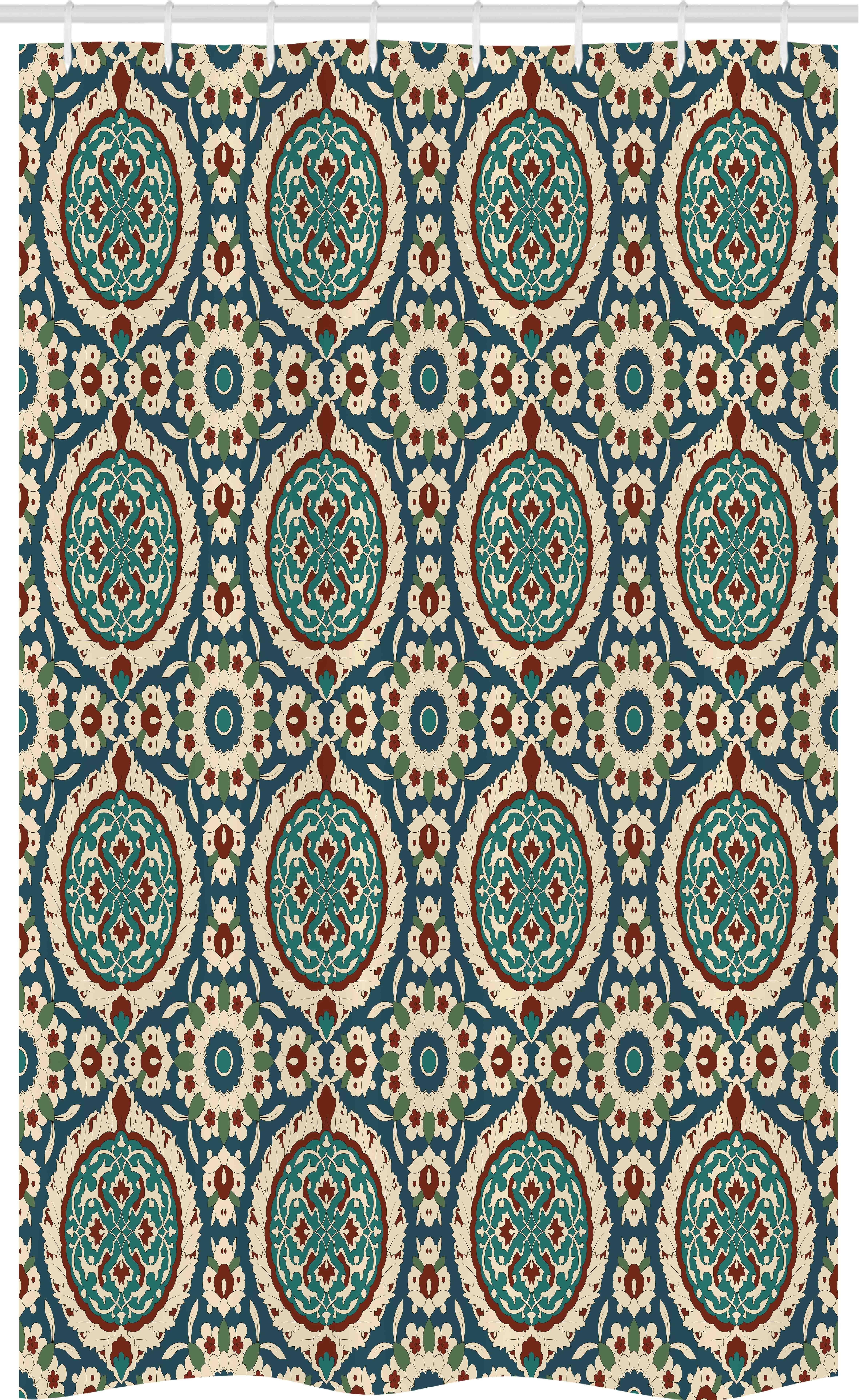 Abakuhaus Duschvorhang Badezimmer Deko Set aus Stoff mit Haken Breite 120 c günstig online kaufen