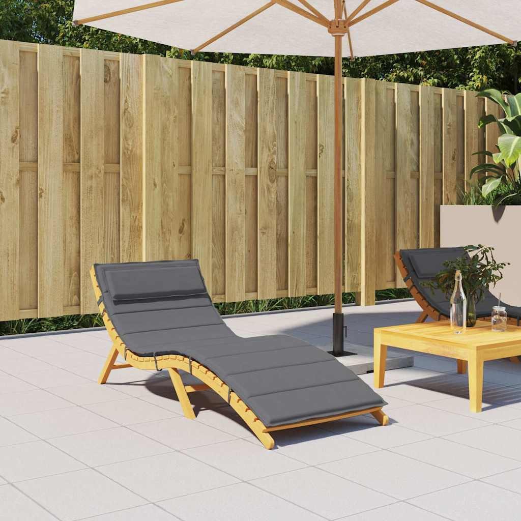 vidaXL Sitzauflage Sonnenliegen-Auflage Anthrazit 180x60x4 cm Oxford-Gewebe, (1 St)