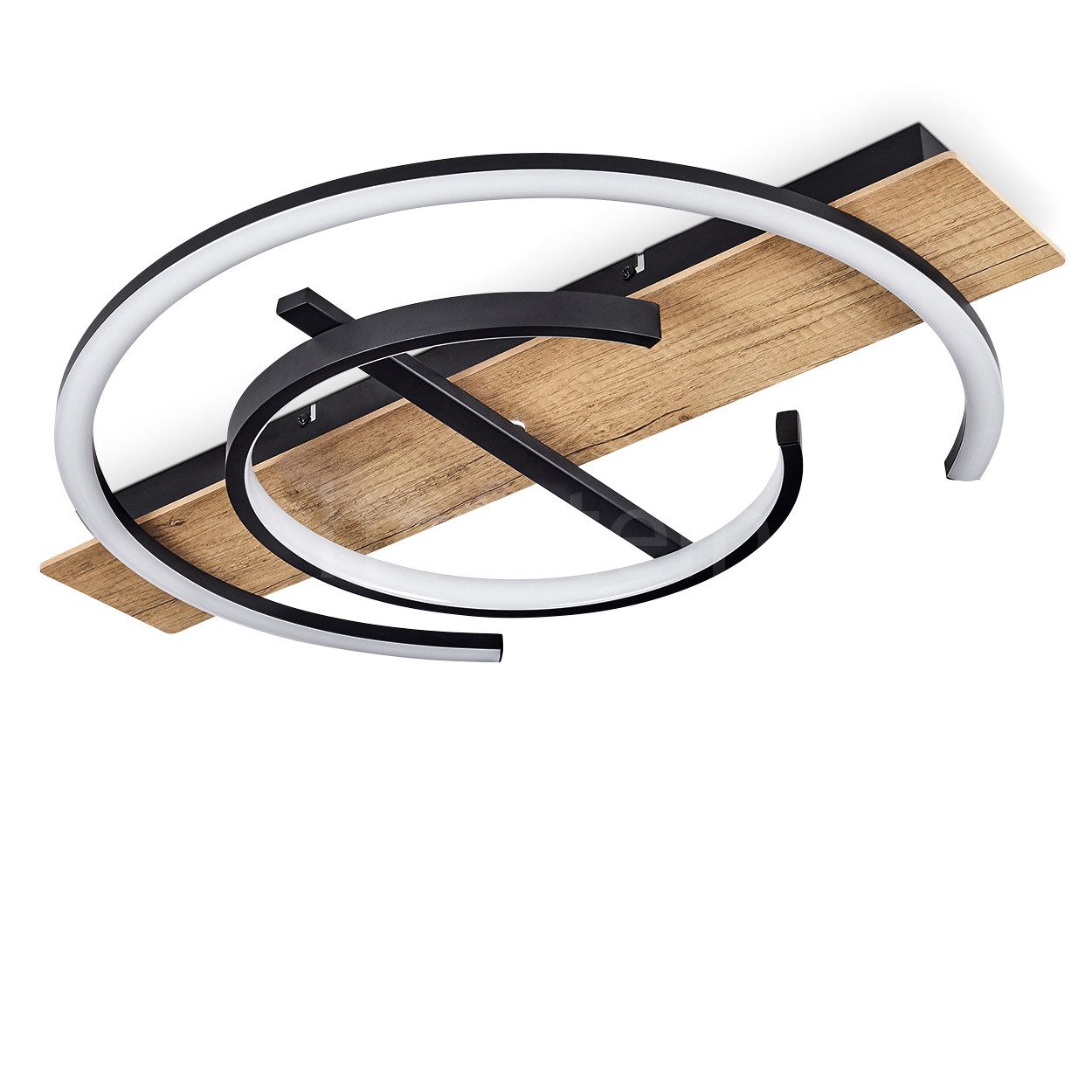 hofstein Deckenleuchte dimmbare Deckenlampe aus Metall/MDF/Kunststoff in Sc günstig online kaufen