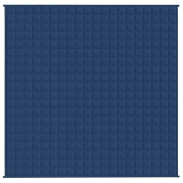 Bettüberwurf Gewichtsdecke Blau 200x200 cm 13 kg Stoff, vidaXL