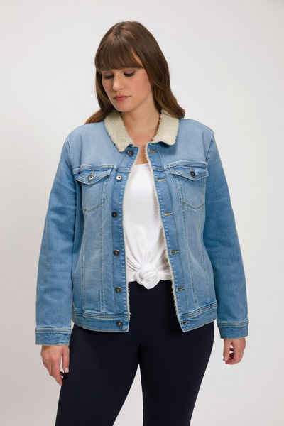 Ulla Popken Jeansjacke Jeans-Jacke