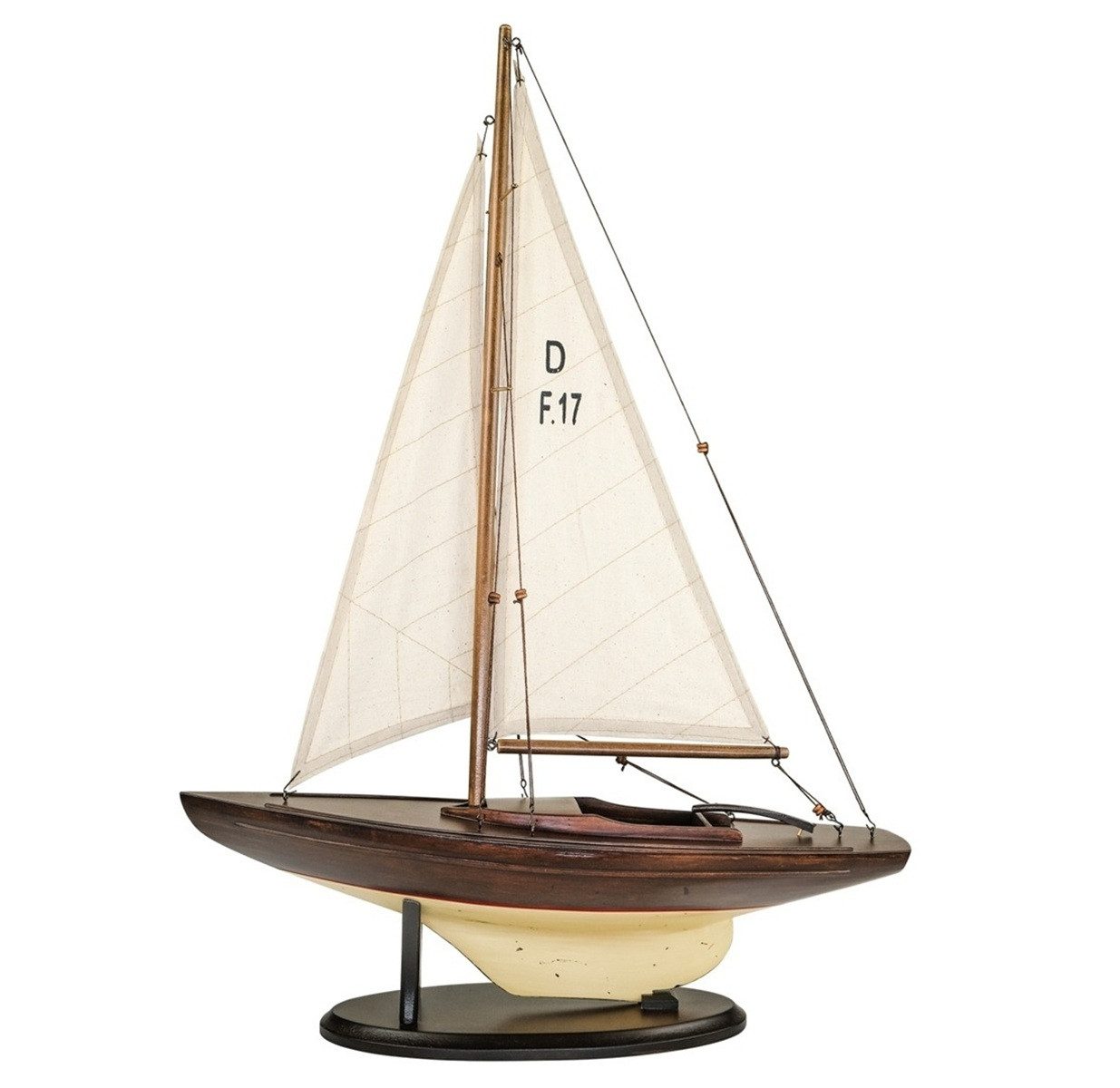 Dekoobjekt Segelyacht J- Klasse Modell Schiff Regatta 44cm.