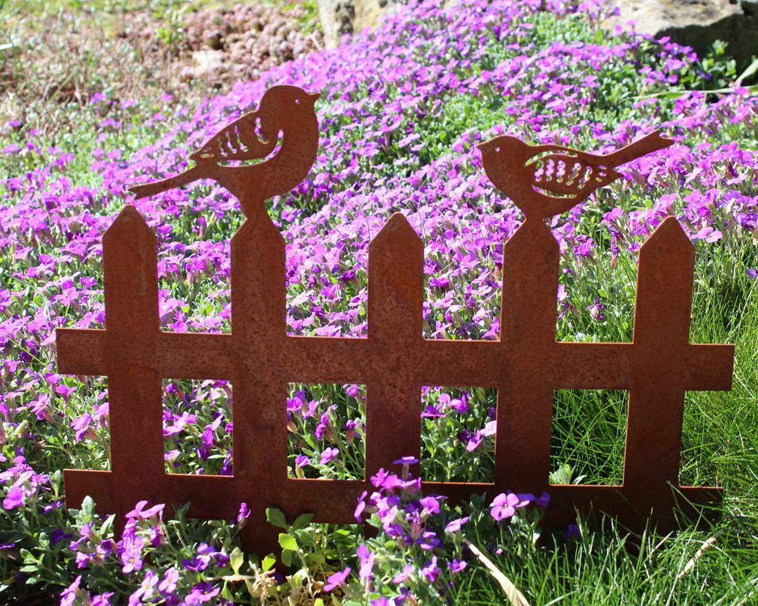 LB H&F Lilienburg Gartenstecker Gartendeko Rost Edelrost Dekofigur Garten Ostern Frühling (Blumenstecker Blumenkasten Metall Balkon Terrasse Kübel Beetstecker B – Bild 3 von 3