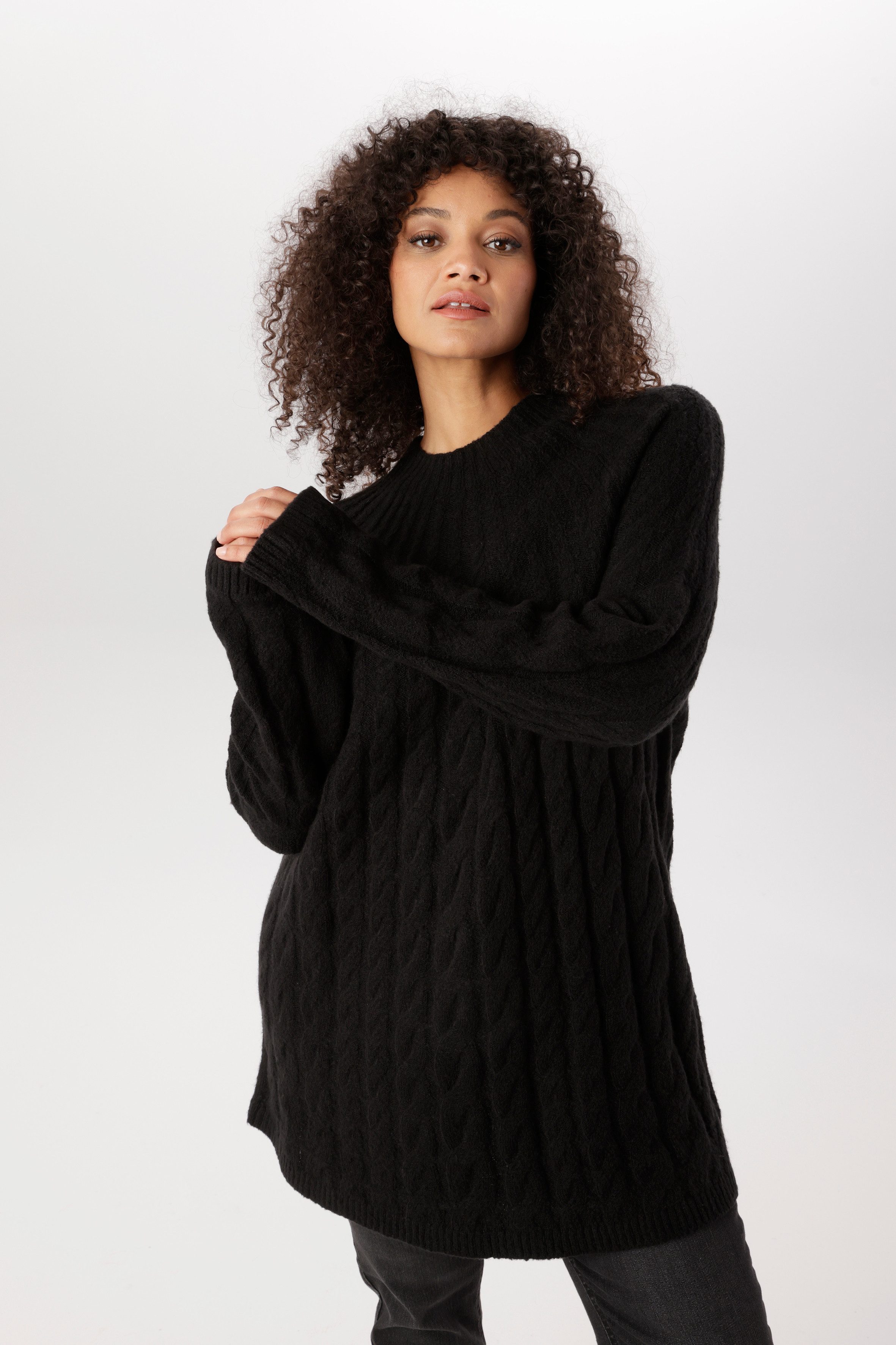 Aniston PLUS Strickpullover mit edlen Zopfstrickmuster - NEUE KOLLEKTION