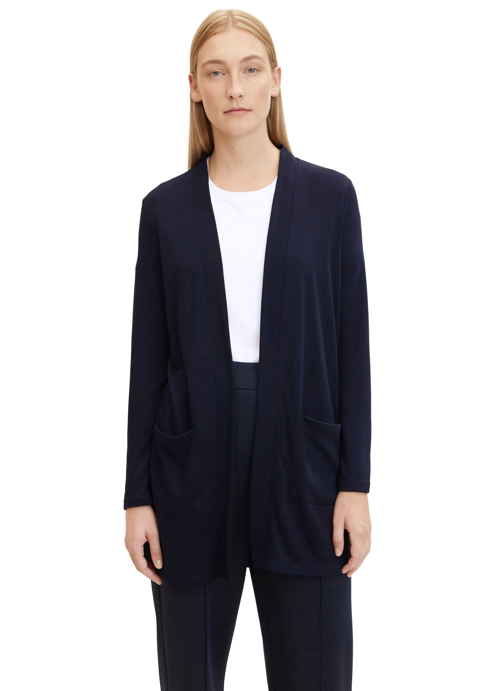 TOM TAILOR Shirtjacke dunkelblau