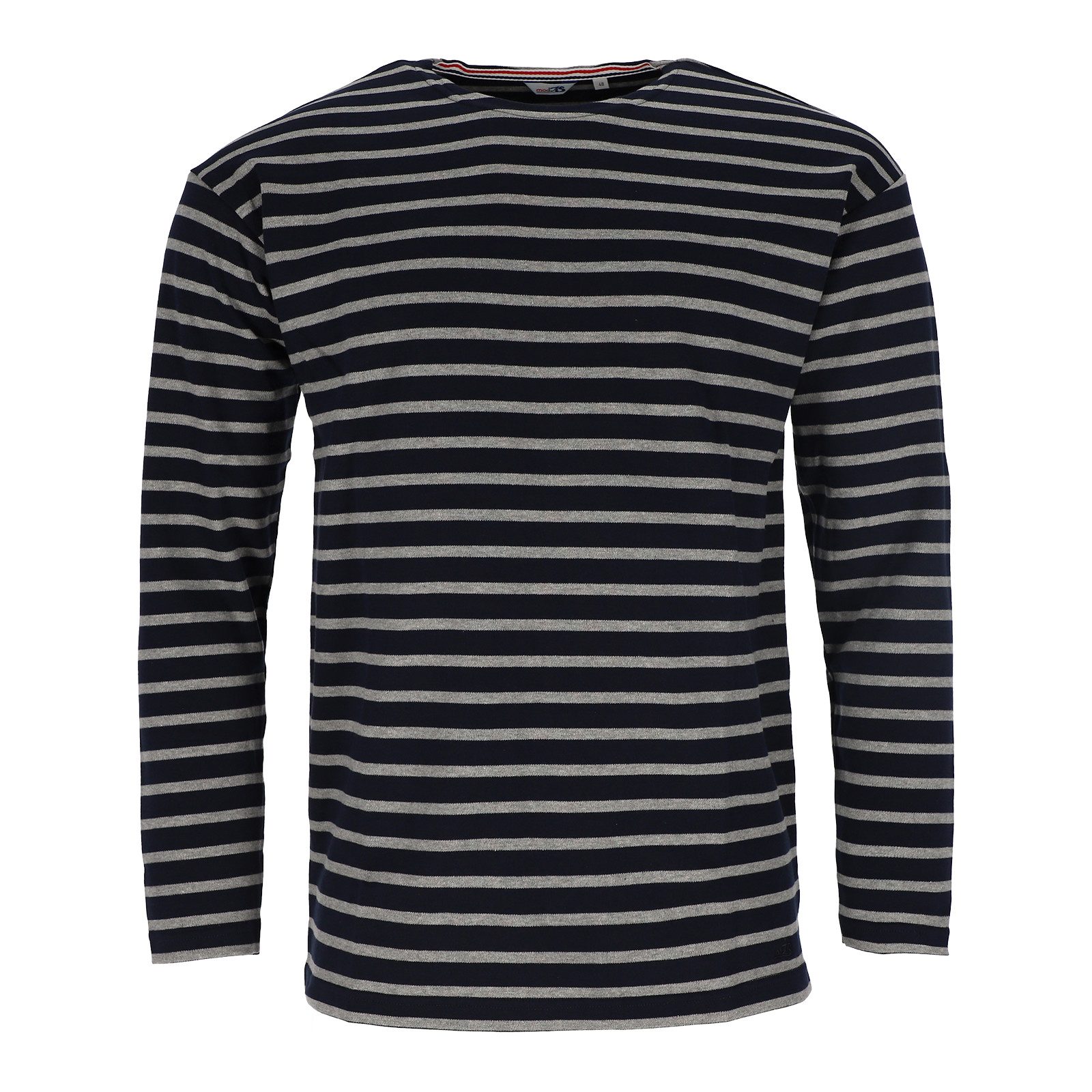 modAS Langarmshirt Herren Shirt Bretonisches Streifenshirt Maritim Langarm aus Baumwolle