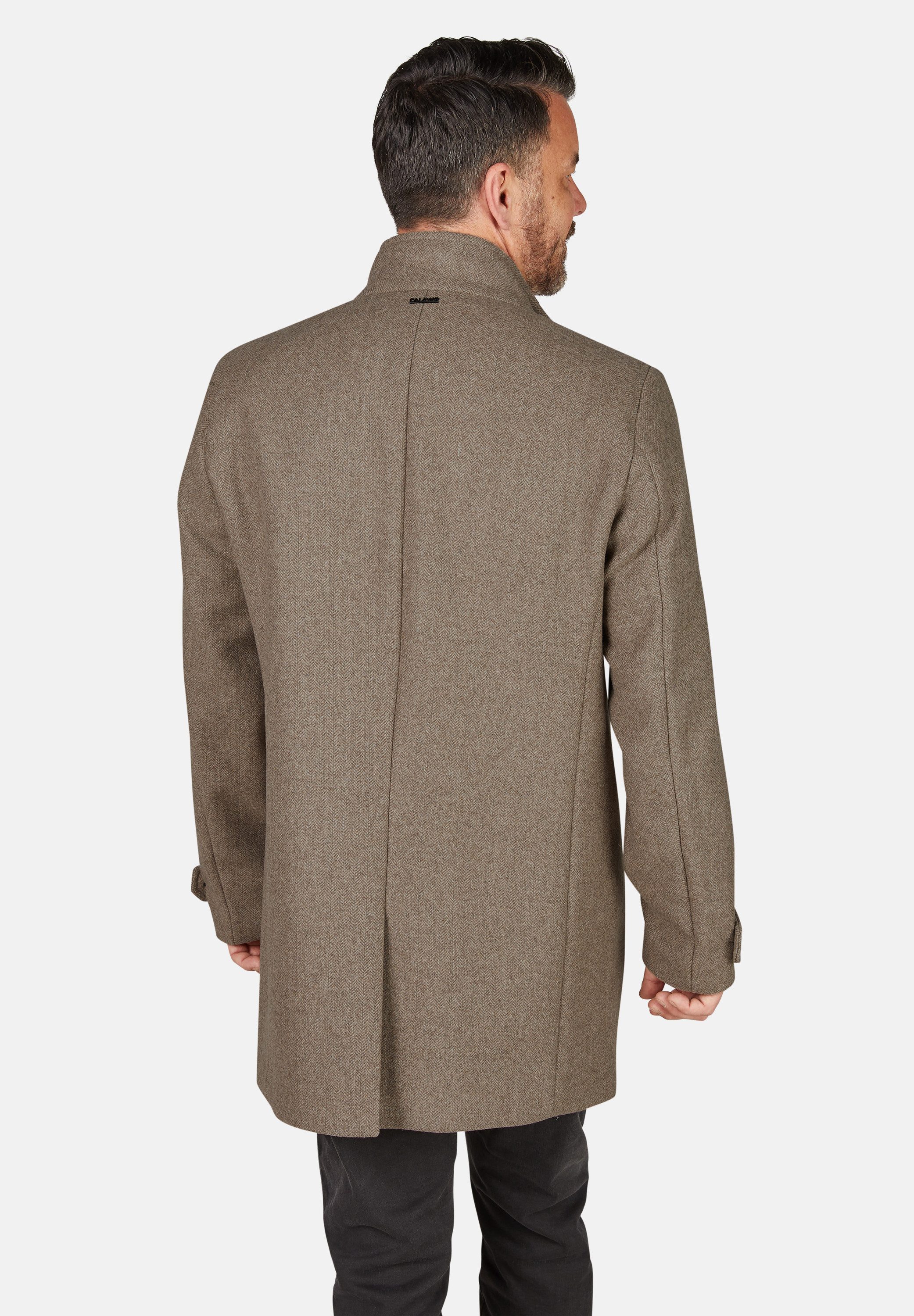 Calamar Wollmantel Klassischer Wollmantel Twill