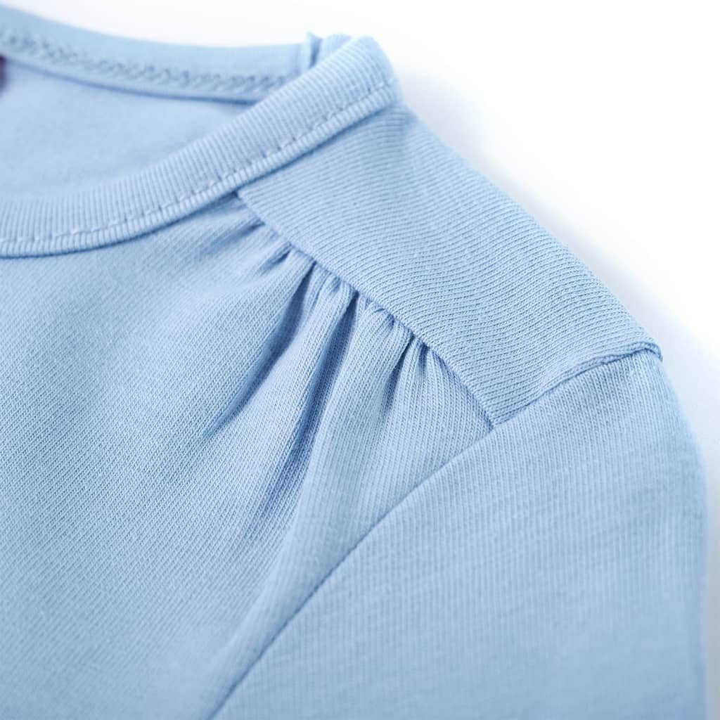 vidaXL Langarmshirt Kinder-Langarmshirt Hellblau 140