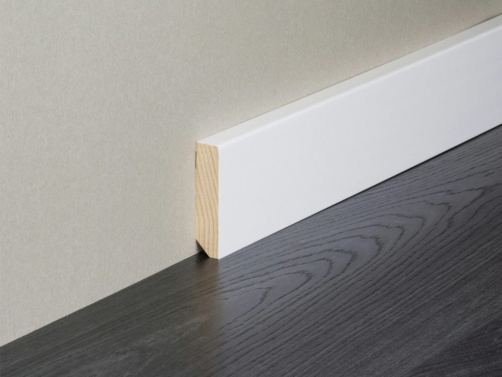 PROFI Sockelleiste Sockelleiste Topline Nadelholzkern Gletcherweiß Dekor, L: 240 cm