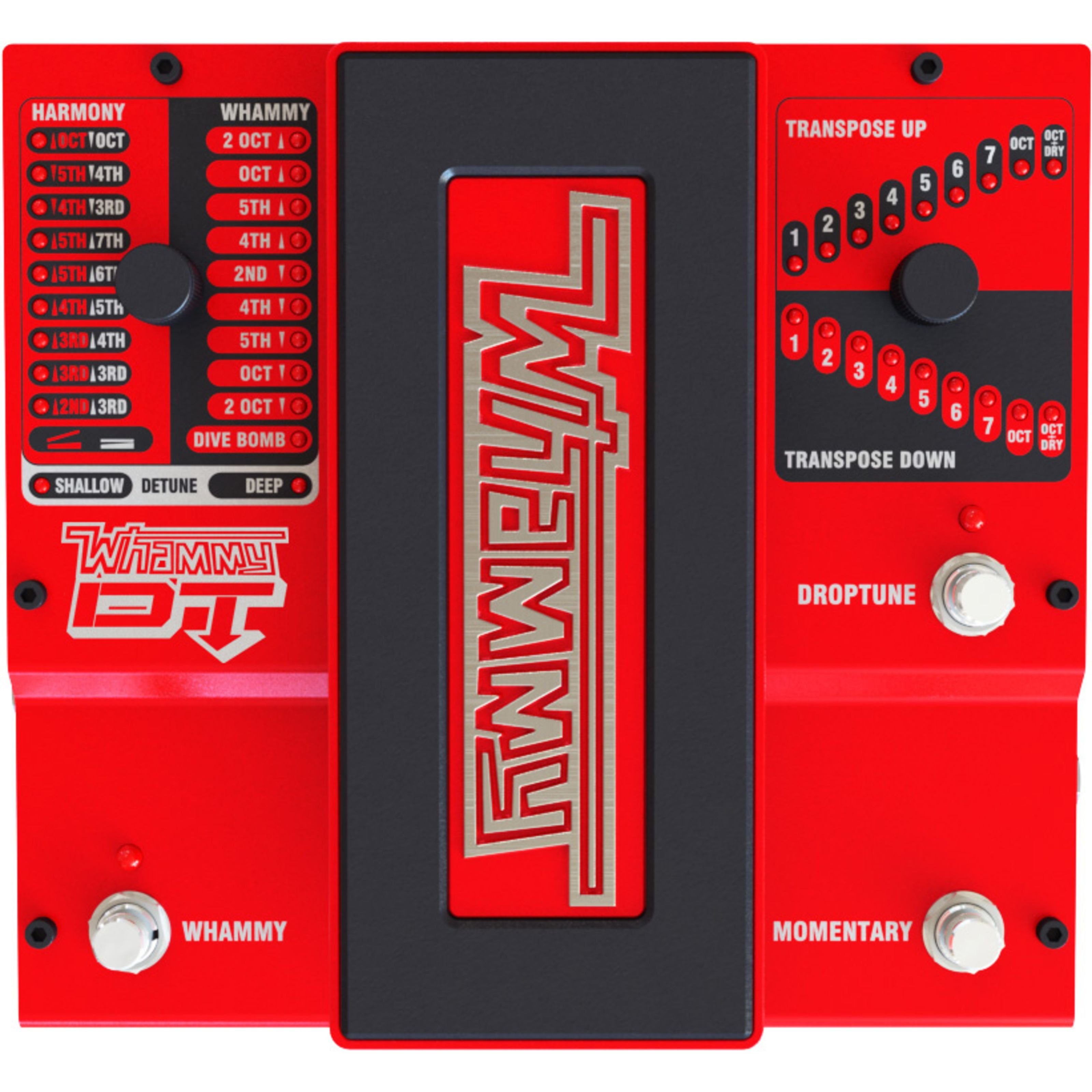 DigiTech Musikinstrumentenpedal, Whammy DT Harmonizer/Detuner - Modulations Effektgerät für Gitarren