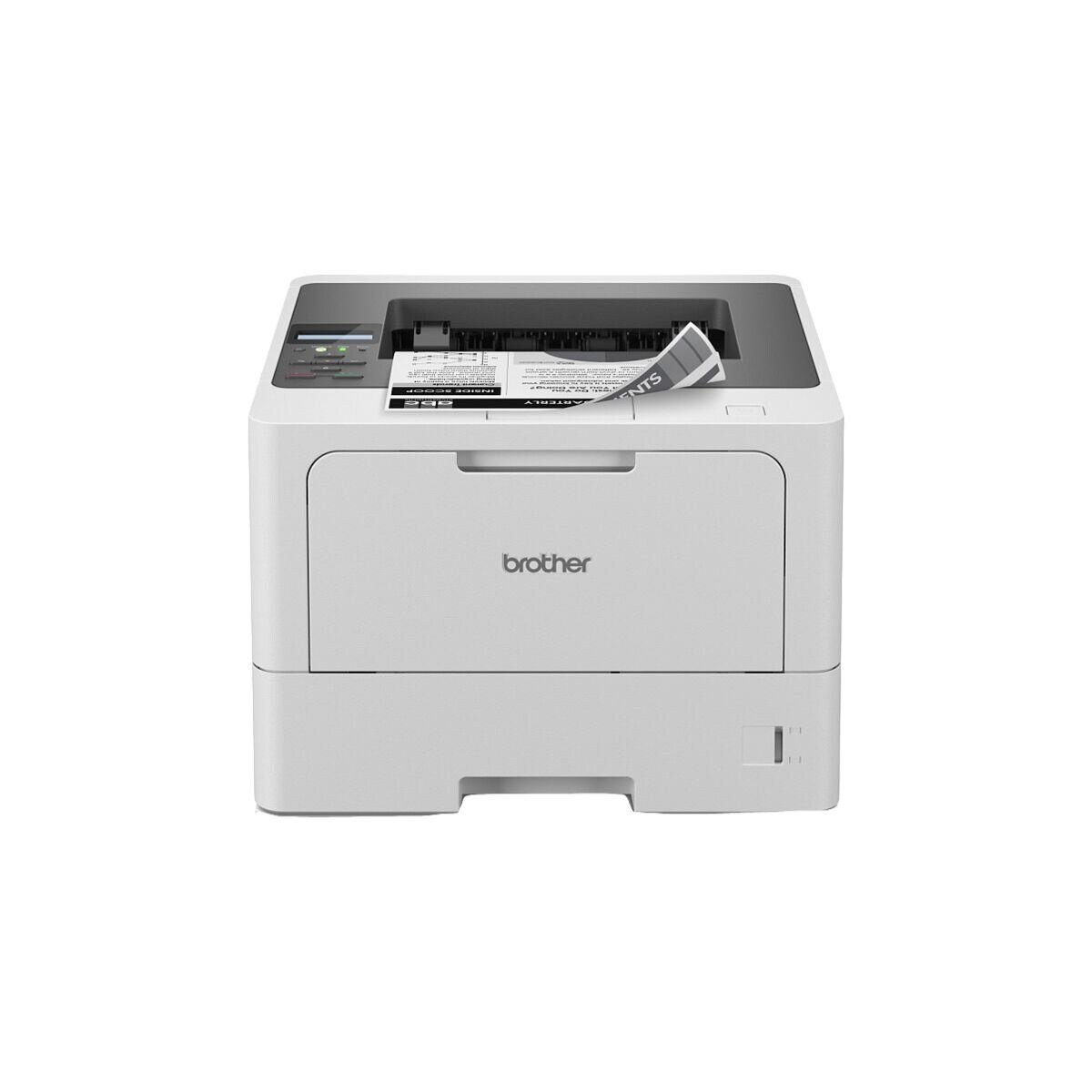 Brother HL-L5210DW Schwarz-Weiß Laserdrucker, (LAN (Ethernet), WLAN  (Wi-Fi), Wi-Fi Direct), Viele Ausdrucke in schwarz-weiß, bis zu 48 Seiten/  Min., Papiervorrat 250 Blatt