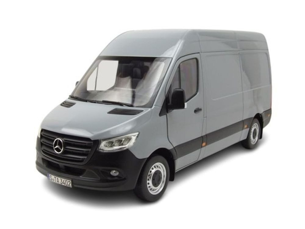 Norev Modellauto Mercedes Sprinter 2018 grau, Maßstab 1:18