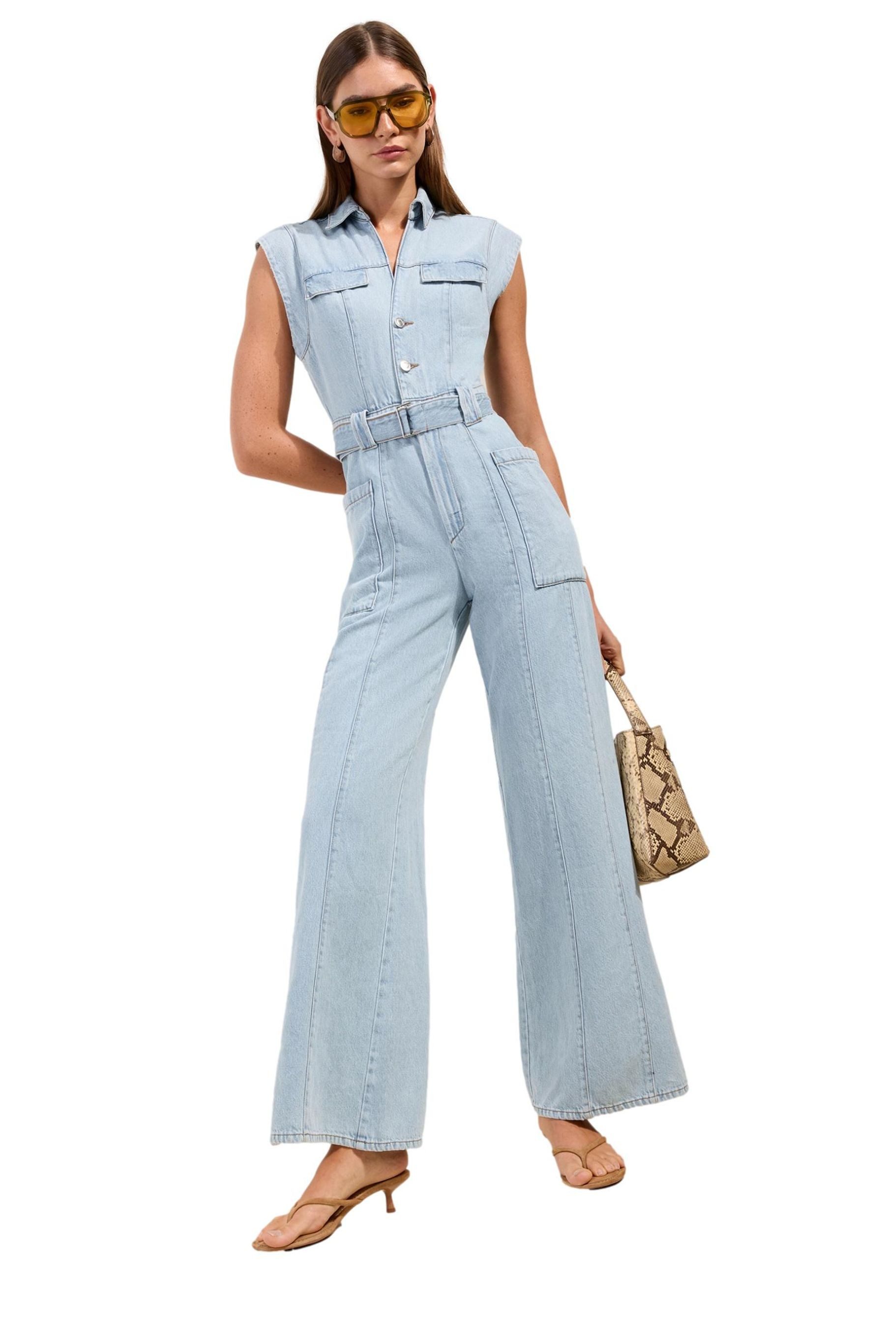 Friends Like These Jumpsuit Friends Like These Jumpsuit aus Denim, Kurzgröße (1-tlg)
