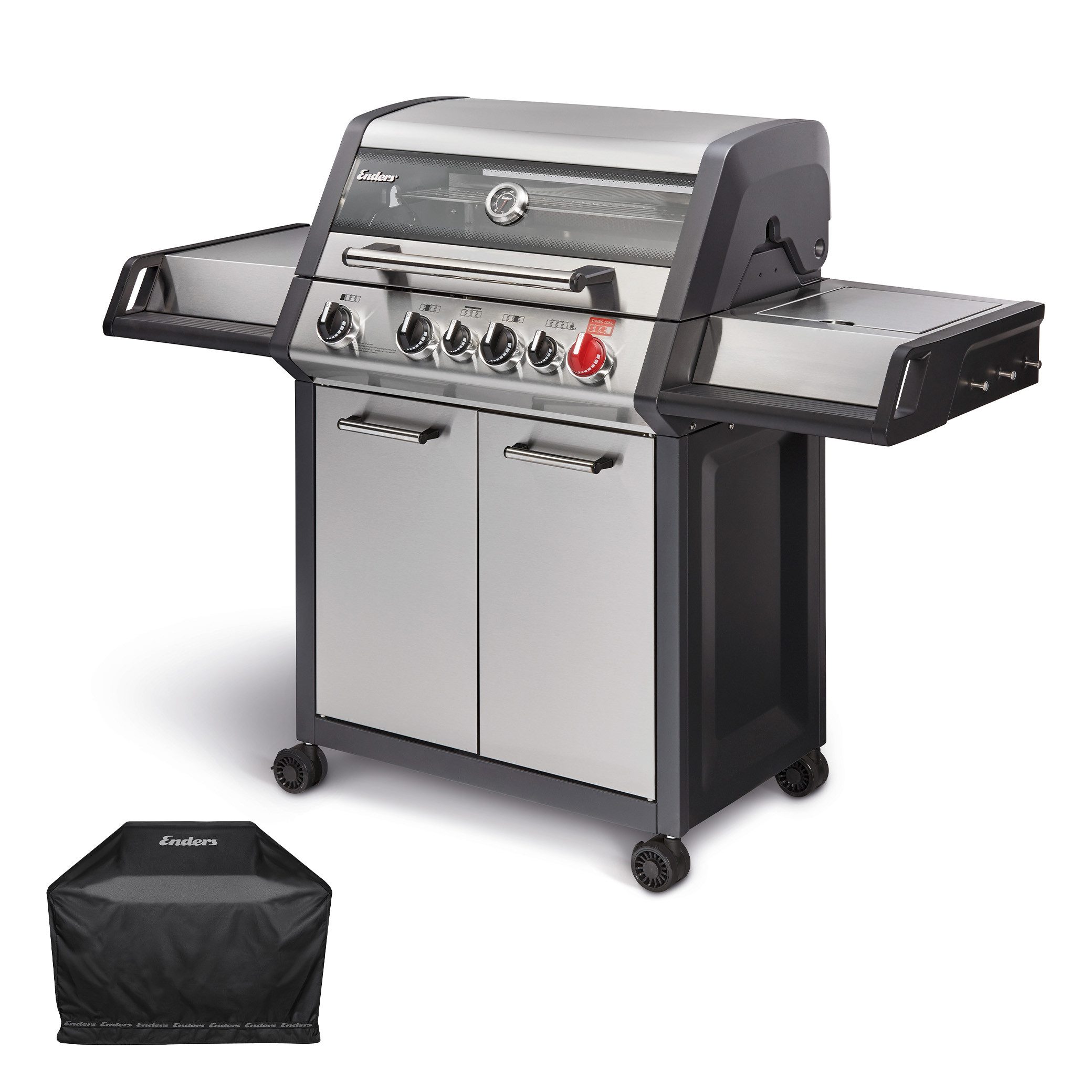 Enders® Gasgrill Monroe Pro 4 SIK Turbo inkl. Wetterschutzhülle