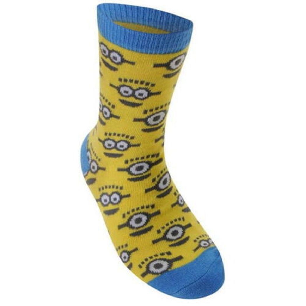Minions Socken Despicable Me Minions Kinder Socken 6Stuck -2Pack (Beutel)