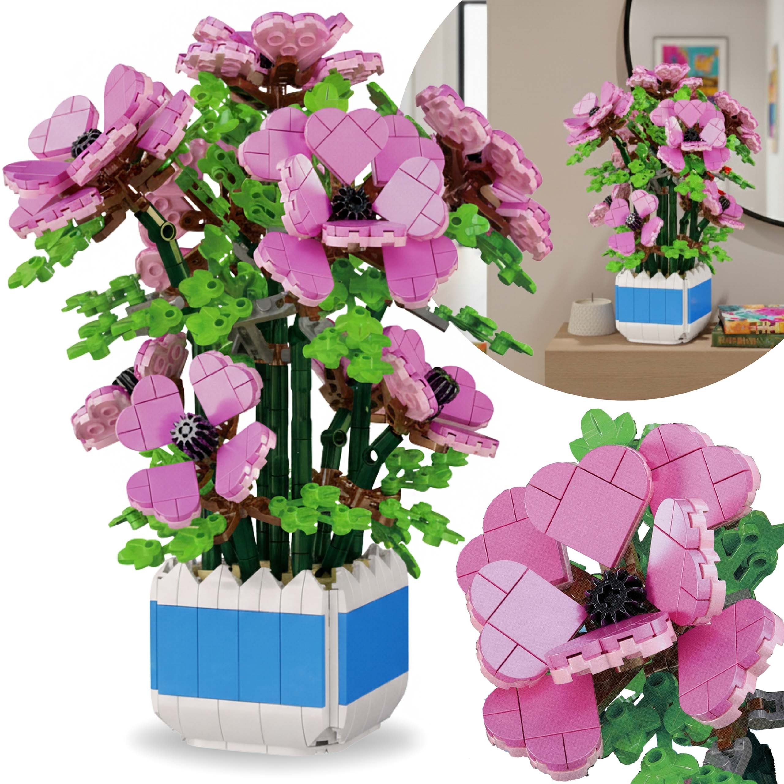 Sarcia.eu Bausteine Actiniaria kompatibel mit LEGO, Blumen Topf, DIY 1112 S günstig online kaufen