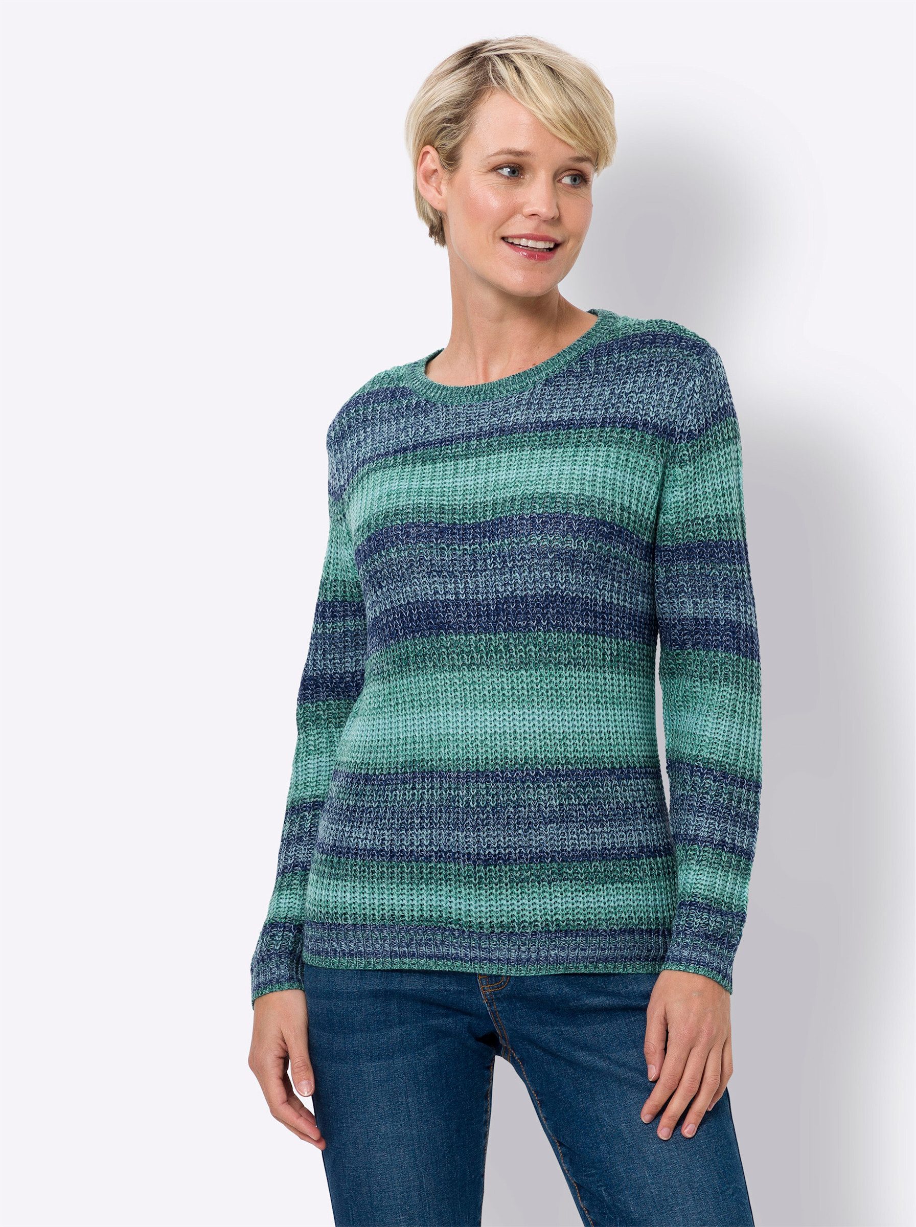 Strickpullover Rundhalspullover