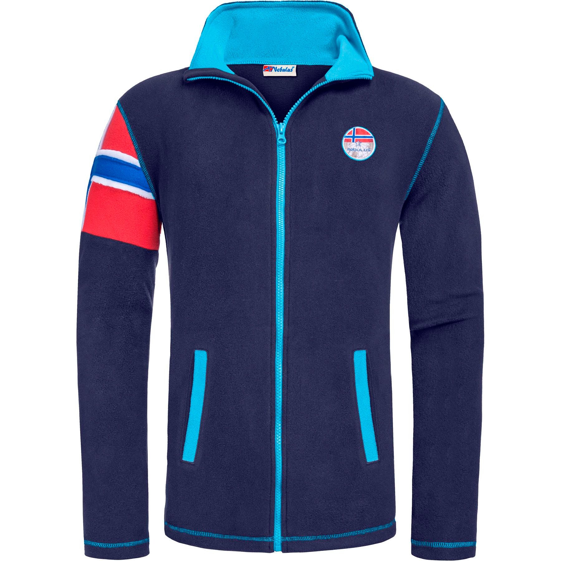Nebulus Fleecejacke REAL, P6722 - Herren, navy-malibu, L günstig online kaufen