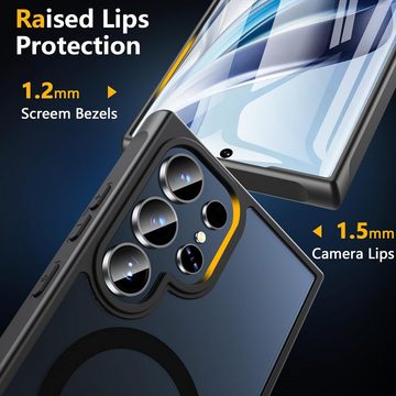 MSM Handyhülle Hülle für Samsung Galaxy S24 /Plus / Ultra Hard MagSafe Schwarz