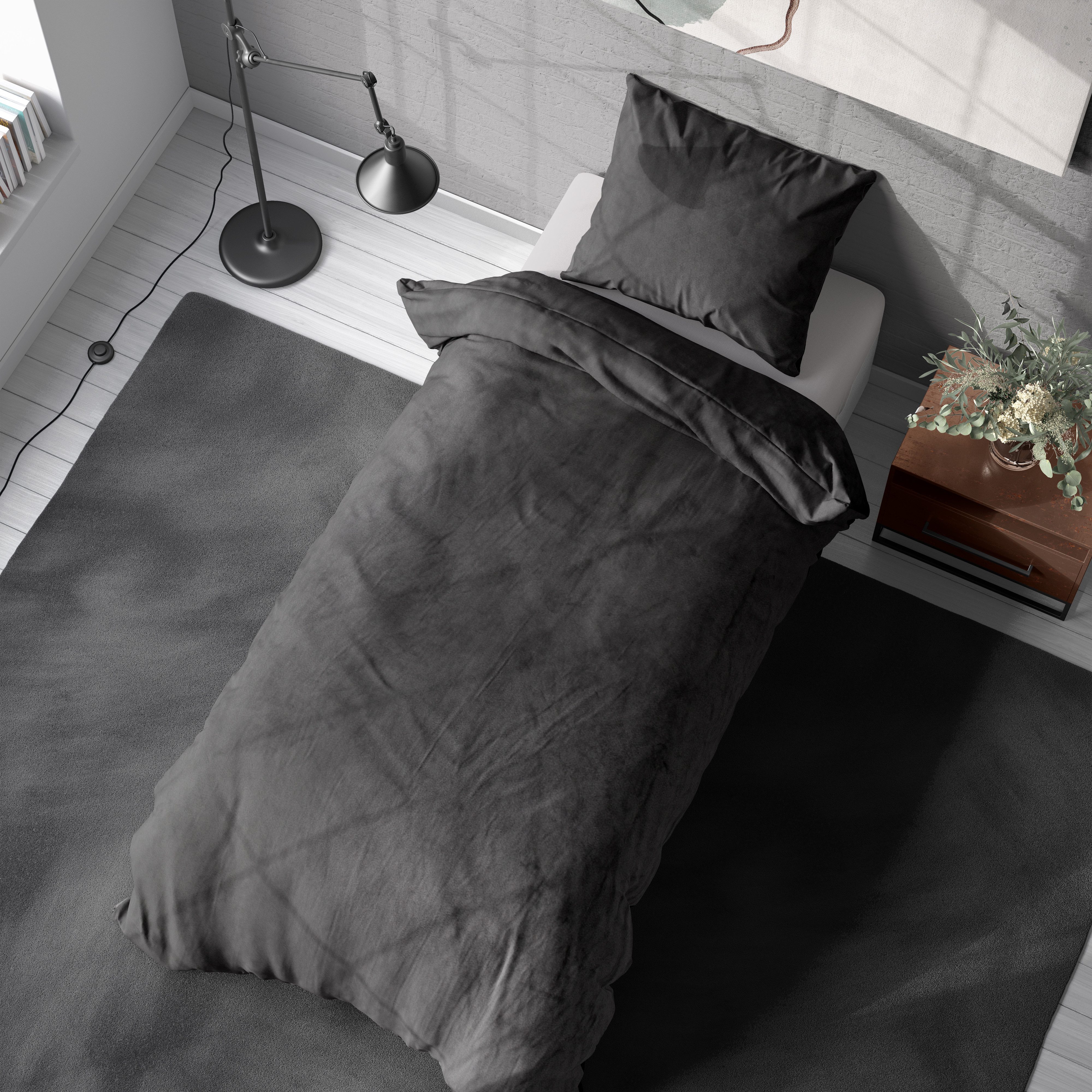 livessa Bettwäsche Cashmere Touch Bettwäsche – kuschelig, mit 80x80 Kissenb günstig online kaufen