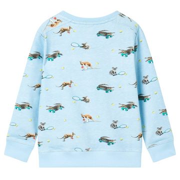 vidaXL Sweatshirt Kinder-Sweatshirt Hellblau Melange 116
