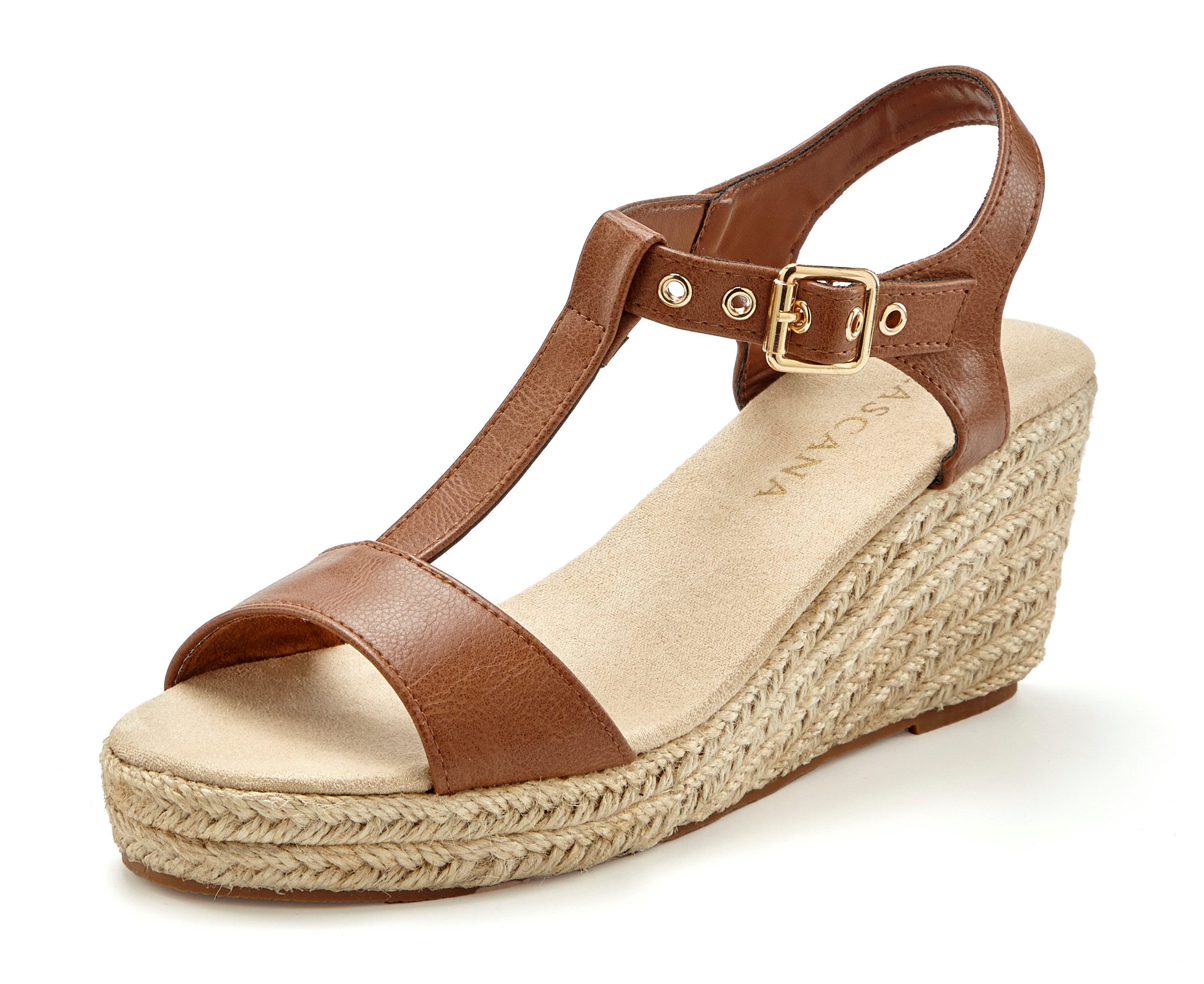 LASCANA Sommerschuh Sandalette Sandale, Sommerschuh mit Keilabsatz VEGAN günstig online kaufen