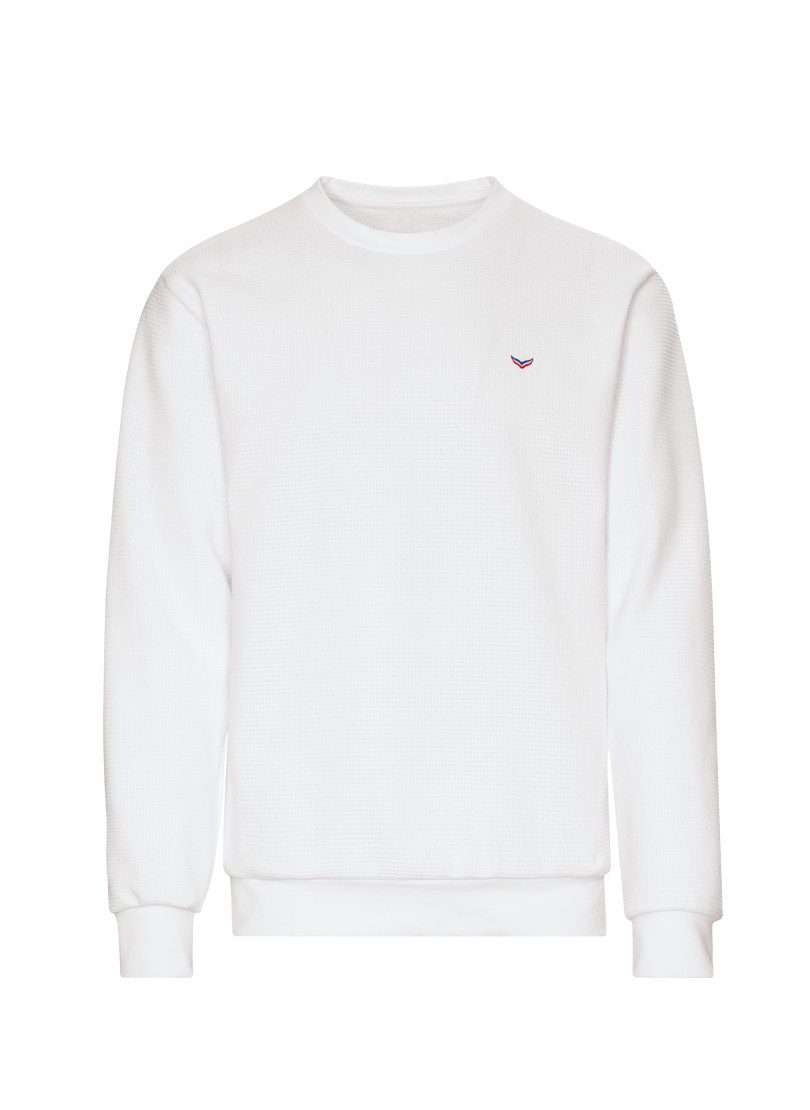 Trigema Sweatshirt TRIGEMA Sweatshirt in Waffeloptik günstig online kaufen