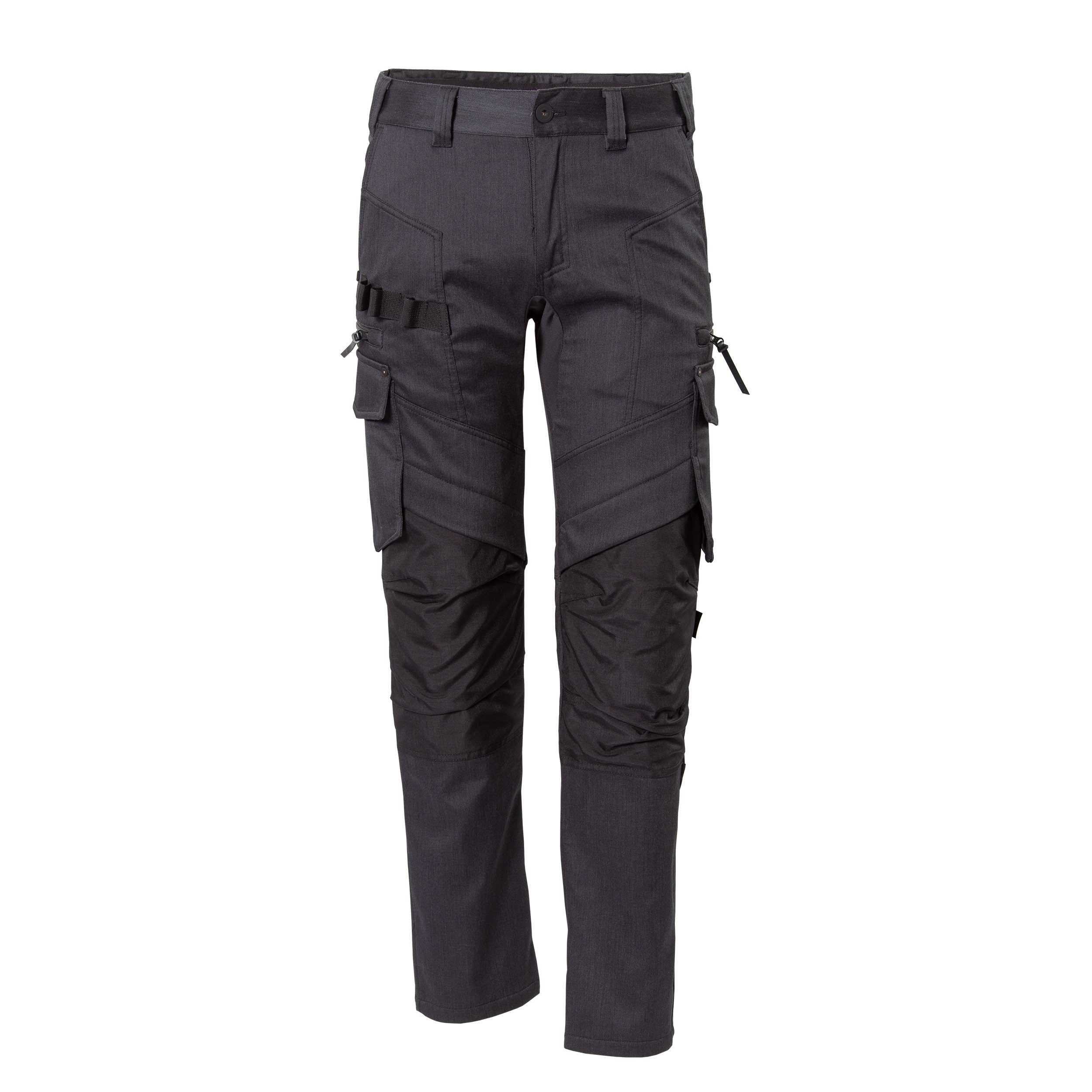 Qualitex Workwear Arbeitsbundhose gefütterte Werkstatthose mit Stretcheinsatz - Cordura faserverstätkt (1-tlg) Winter-Bundhose - 5 Tasche - Strapazierfähig - Pflegeleicht - Waschbar