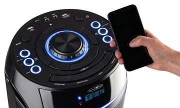 Reflexion PS10BTCD mit CD-Player Party-Lautsprecher (450 W, mit Radio, Bluetooth, USB, MP3, CD, AUX-IN, Akku)