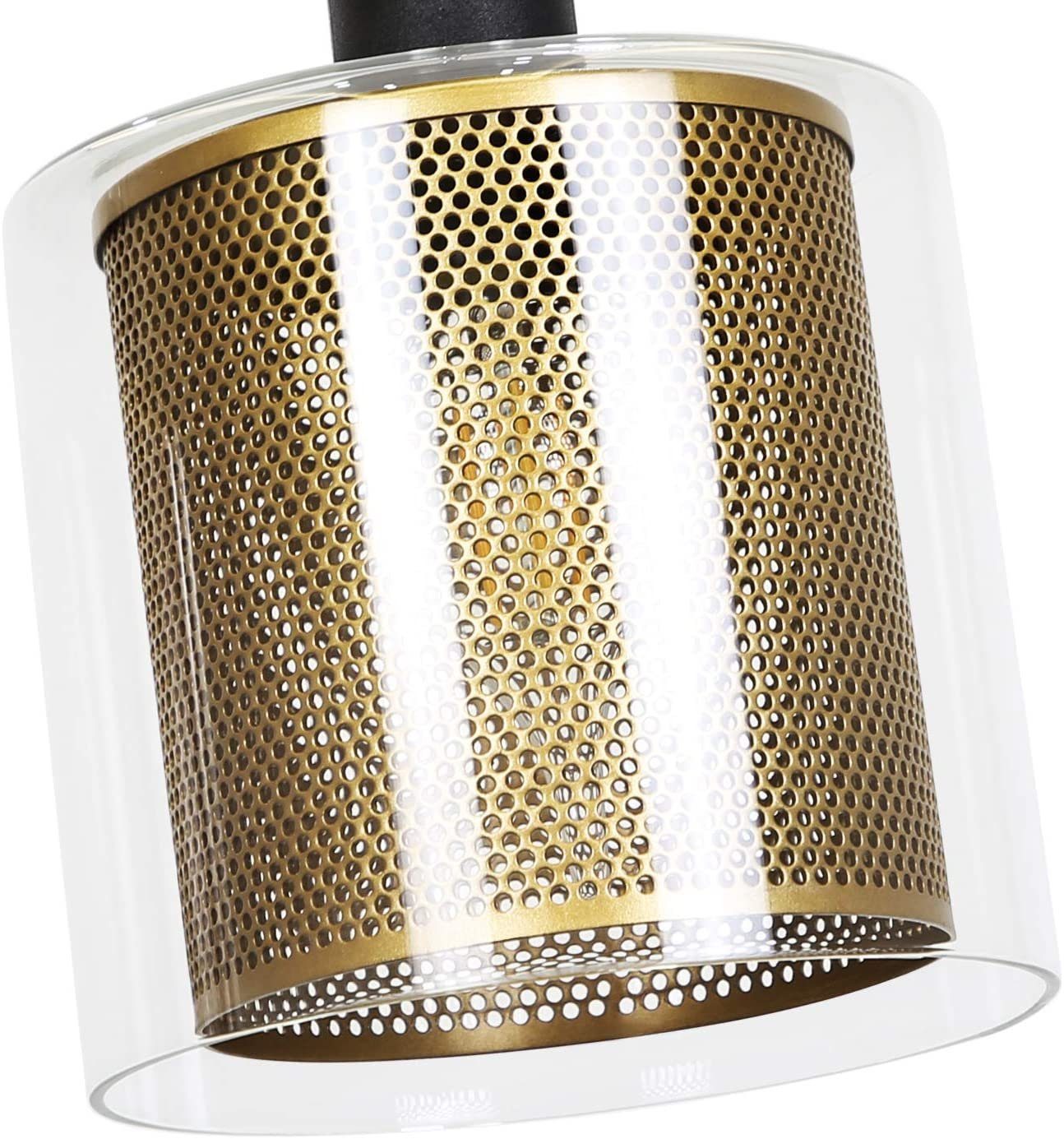 Pendellampe Pendelleuchte wechselbar E14 Flammige, ZMH Esstisch Gold 3 LED