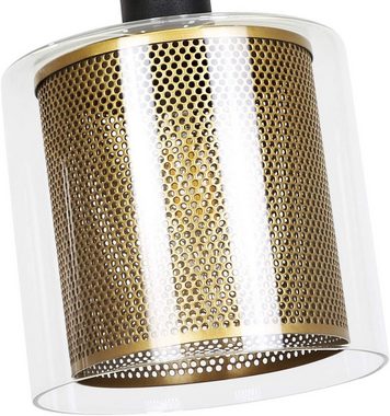 ZMH Pendelleuchte E14 Gold Esstisch Pendellampe 3 Flammige, LED wechselbar