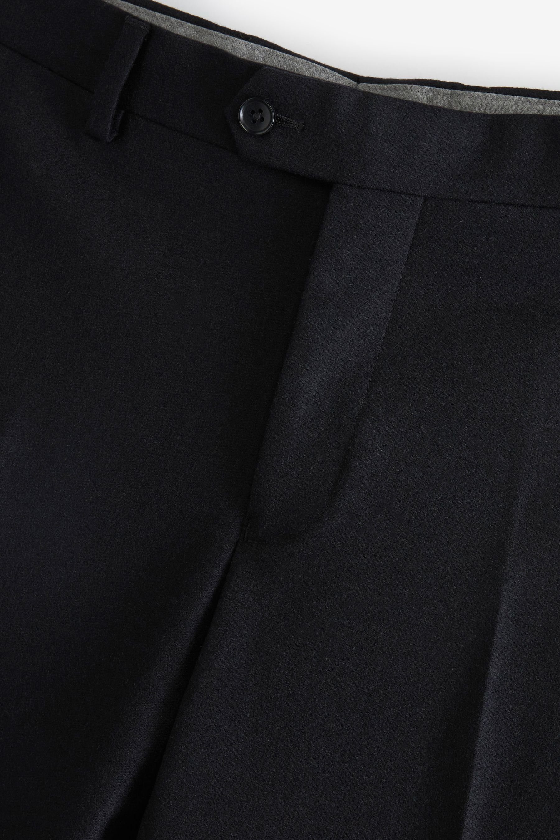 Black Anzughose Next Signature Stoffanzug: Tollegno Hose (1-tlg)