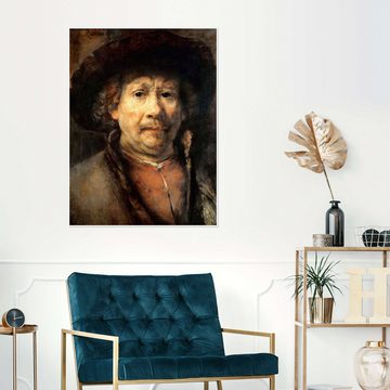 Posterlounge Poster Rembrandt van Rijn, Rembrandt, das kleine Selbstbildnis, Malerei