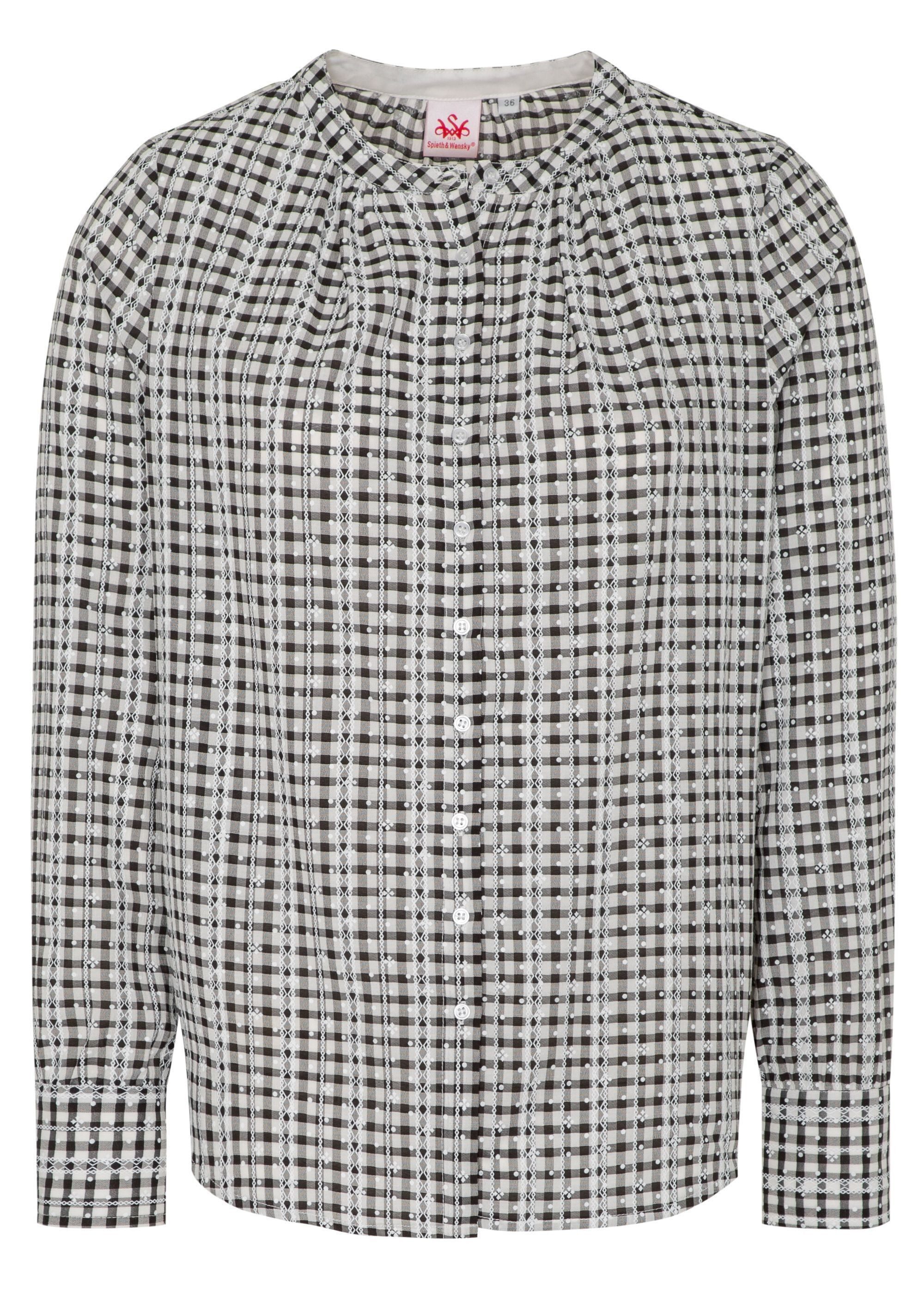 Spieth & Wensky Klassische Bluse Angela in geradem Schnitt