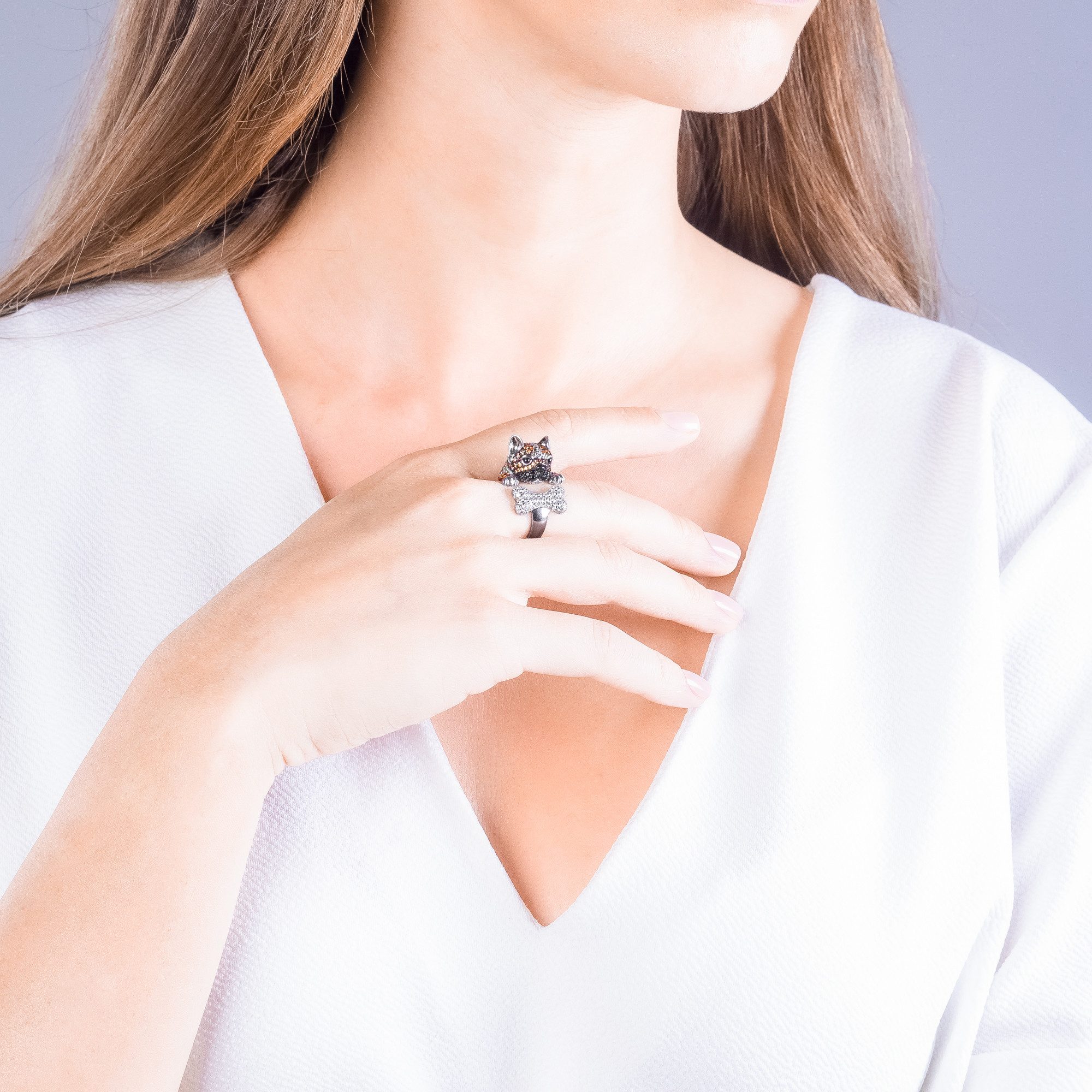 Seinerzeit FLORA & FAUNA Silberring Chief Hunde Ring (1-tlg), Material: 925 günstig online kaufen