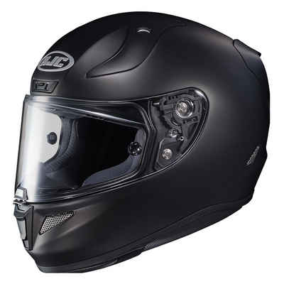 HJC Motorradhelm HJC RPHA 11 Semi Schwarz Matt, Motorradhelm Integralhelm Rennsporthelm 2. Visier Pinlock