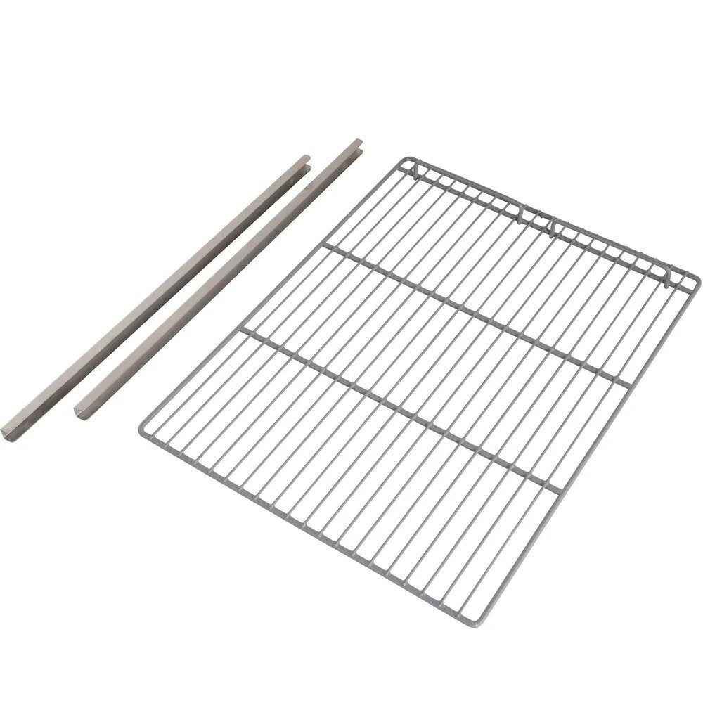 GastroHero Flaschenablage GN 2/1 Rost Set mit 2 Schienen für Monoblock Kühlschränke, passend für GNH650 und GNH1410 Monoblock Modelle