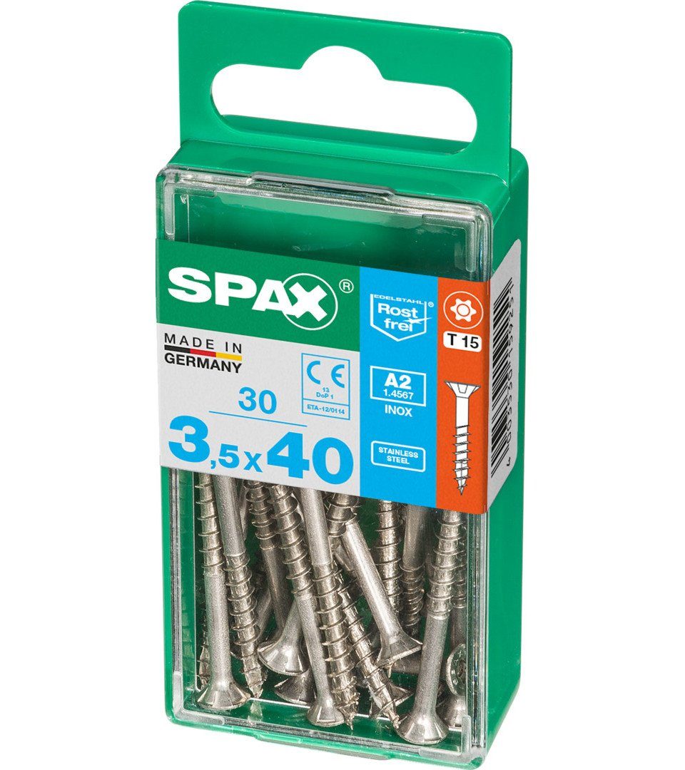 SPAX Holzbauschraube Spax Universalschrauben TX mm 15 30 - 40 x 3.5