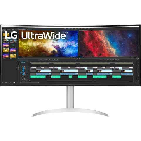 LG 38WP85C Curved-Gaming-LED-Monitor (96,5 cm/38 ", 3840 x 1600 px, QHD+, 5 ms Reaktionszeit, 60 Hz, IPS)