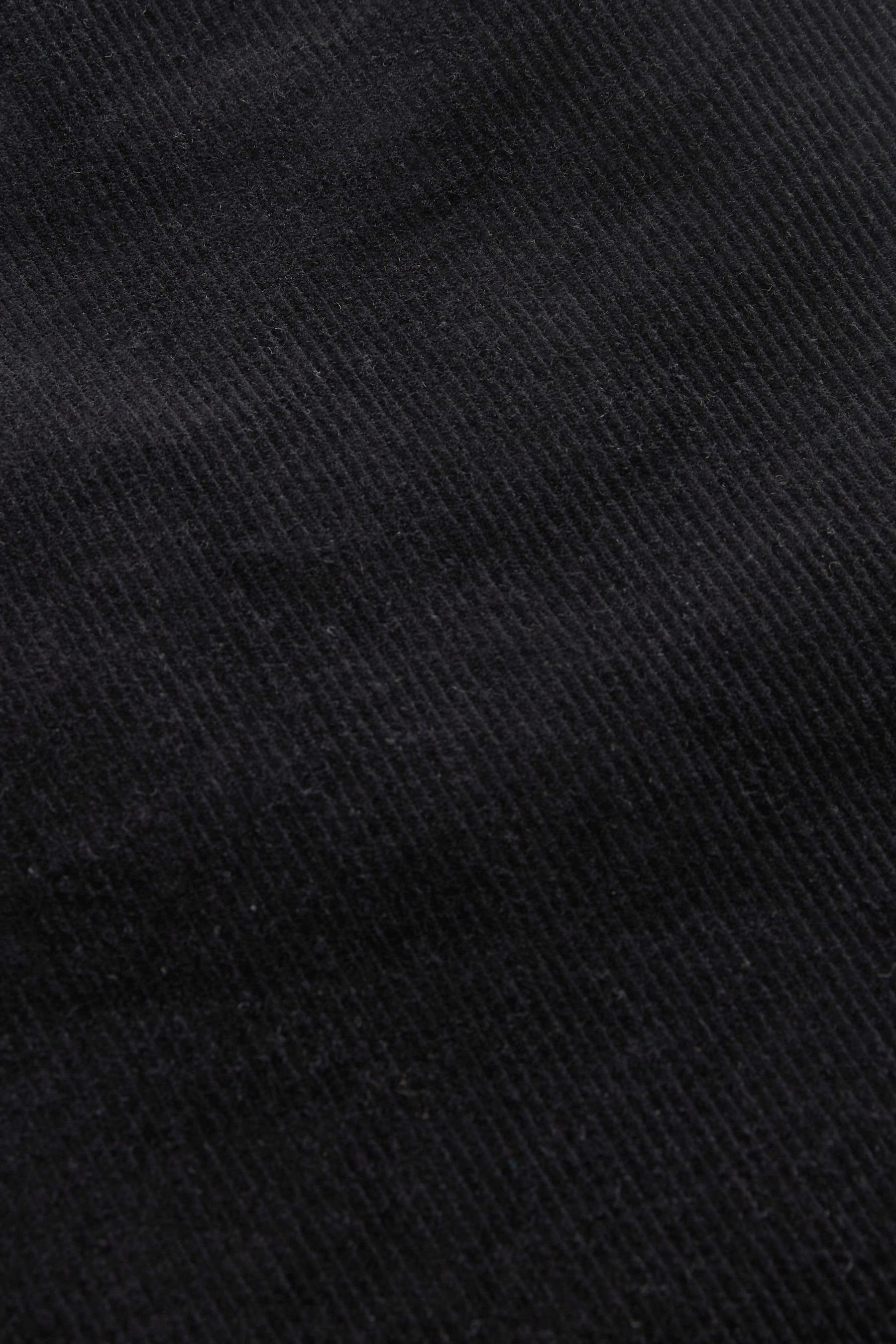 Straight (1-tlg) 5-Pocket-Jeans Next aus Black im Fit Straight-Jeans Cord