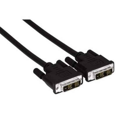 Hama DVI-Kabel 1,5m Verbindungskabel Schwarz Video-Kabel, DVI, Kein (150 cm), DVI-Stecker Single Link 18+1 DVI-D HD TV passend für PC Monitor TV Beamer ..