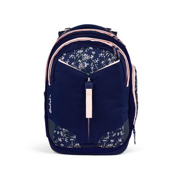 Satch Schulranzen Schulrucksack-Set MATCH Bloomy Breeze 3-teilig (3-teilig), Laptop-Fach, Your-Size-System, Schulranzen