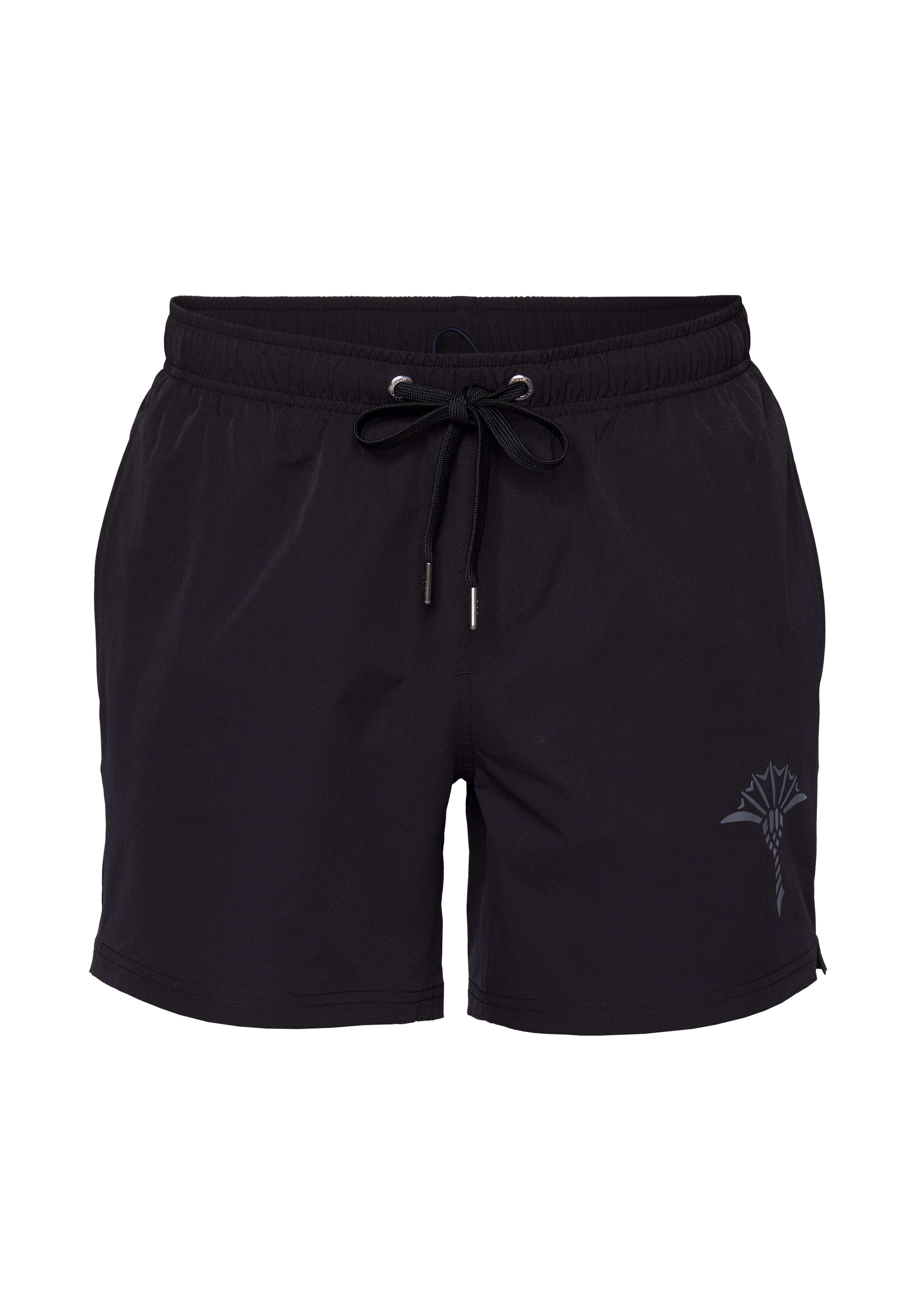 JOOP! Badeshorts Solid Cornflower mit seitlichen Taschen und Tunnelzug