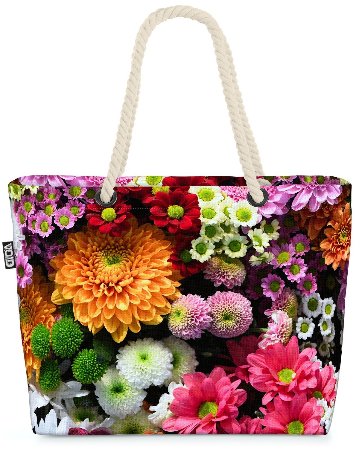 VOID Strandtasche (1-tlg), Blumenstrauss Blumendekoration hochzeit geburtstag blumendeko blumenm