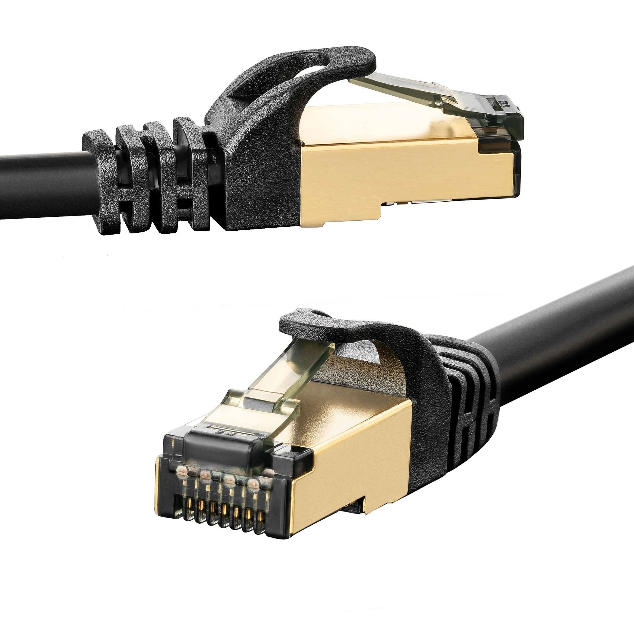 LAN Kabel Außen 50m CAT7 10 Gbit/s - wasserdicht UV-beständig IP67 Netzkabel