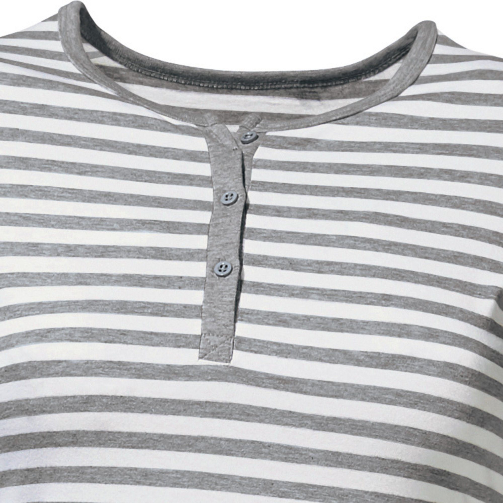 Erwin Müller Pyjama Damen-Schlafanzug Single-Jersey Streifen – Bild 4 von 4